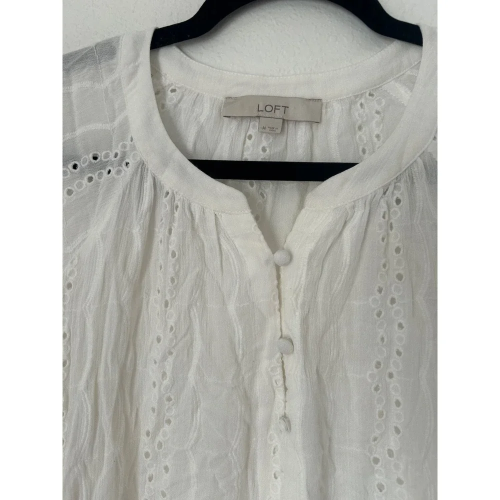 LOFT blouse features